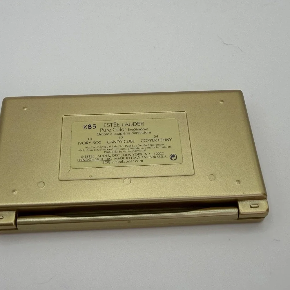 Estee Lauder Vintage Pure Color Eyeshadow Trio Ivory Box Candy Cube 3pc